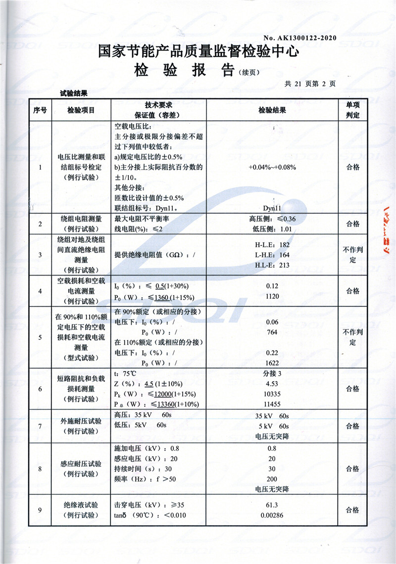 高低压试验报告-S11-1250曲阳曲阳曲阳油浸式变压器-2.jpg